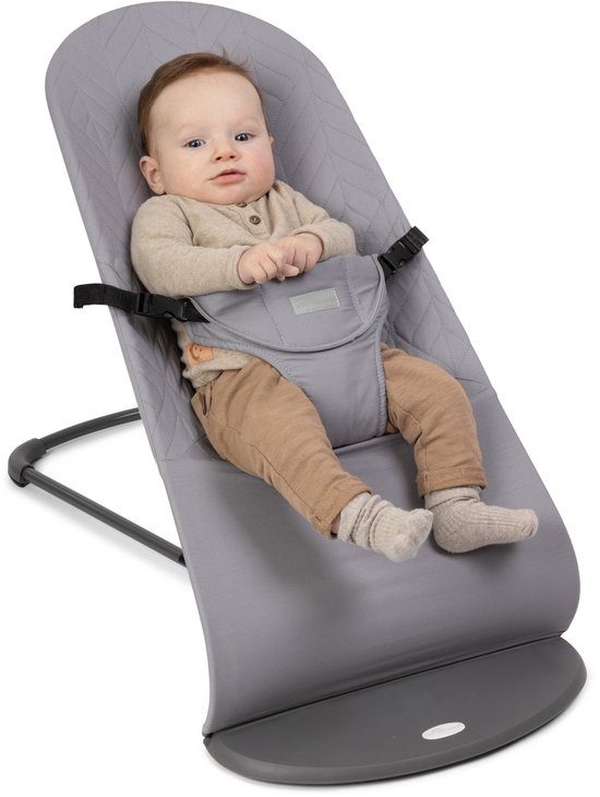 A Tiny Lovely Planet - Wipstoel - Babyschommelstoel - Baby Swing - Wipstoeltjes - 3 Verstelbare Hoeken - Donkerblauw - Lichtgrijs