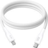 Oplaadsnoer geschikt voor iPhone en iPad met Lightning naar usb C - Snellader kabel - Voor oa 14 13 12 11 x xs xr 8 7 se pro max plus mini - 2m - Lang - Power delivery - Wit