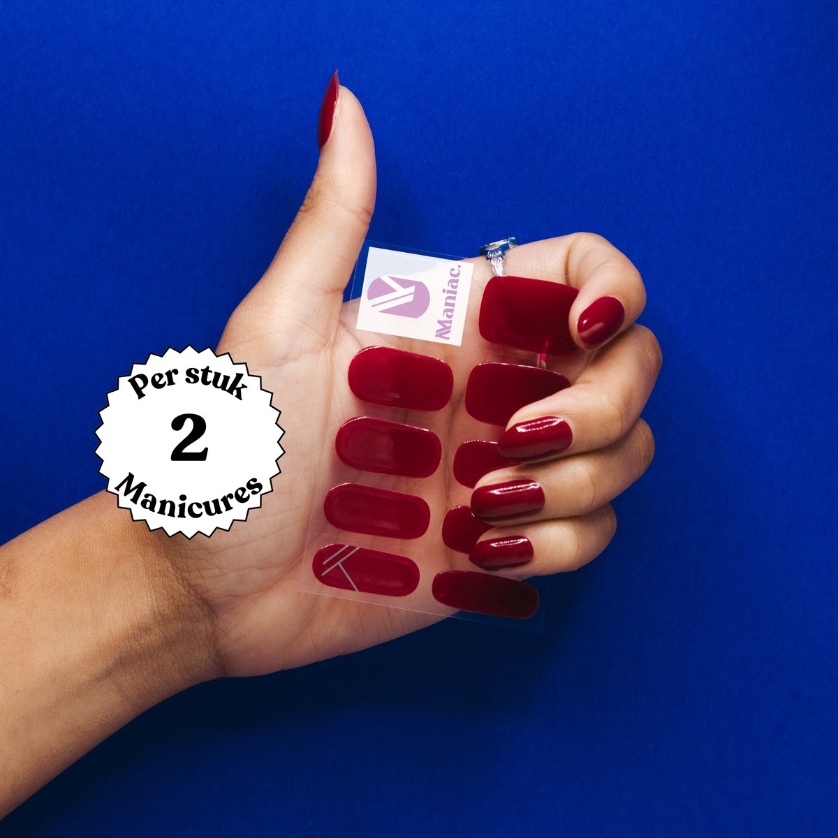 Maniac - Rita Red Polish Sticker - 28pcs