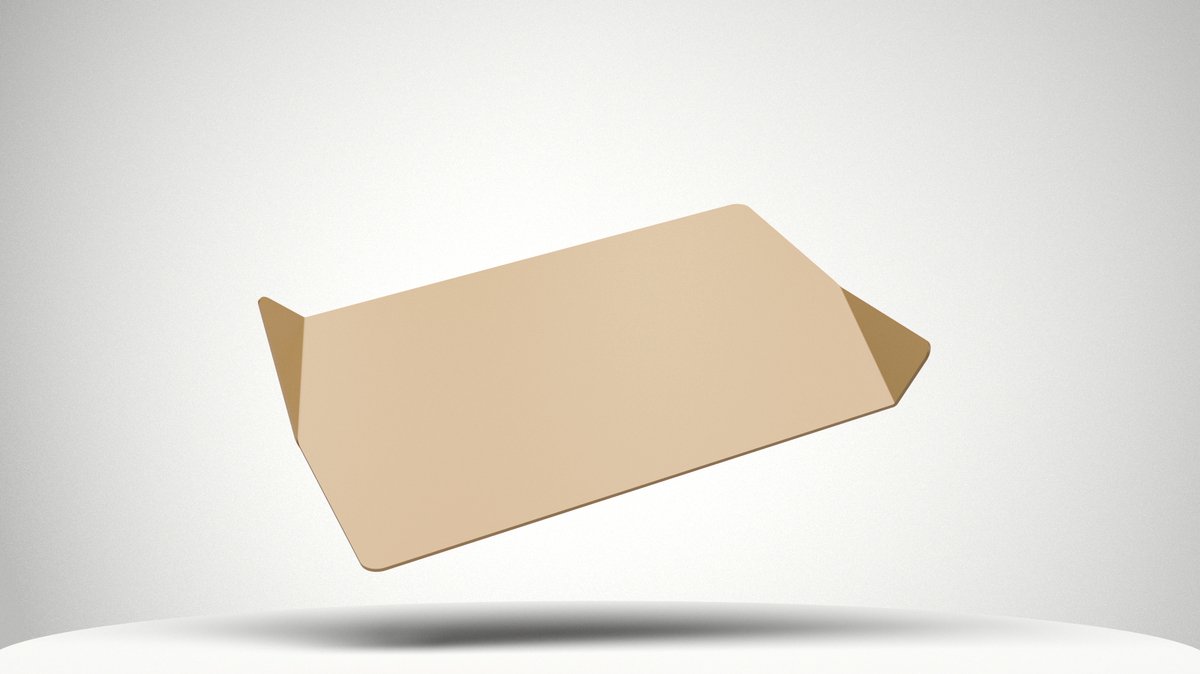 Nimble Design - Fold serie - Dienblad/Tray - Dune Sand - 35x25 cm - Aluminium