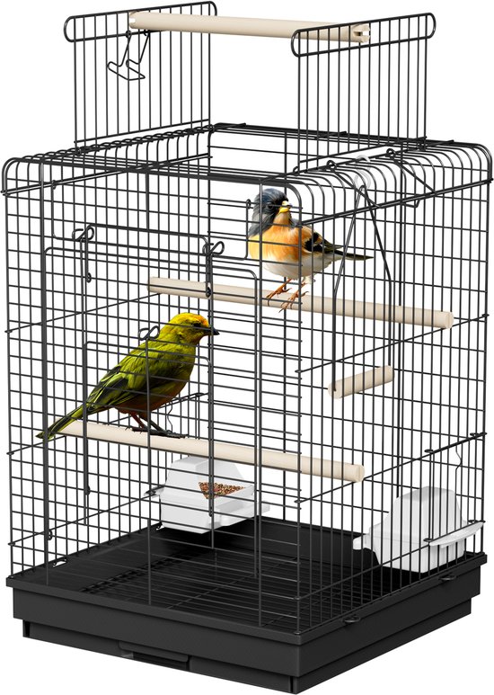 Vogelkooi NOTA M voor kleine vogels, vogelvolière met waterdispenser