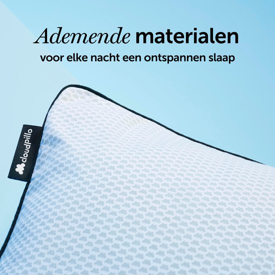 Cloudpillo Hoofdkussen - Recharge - 50x70 cm - Ultiem Comfort - Hotelkwaliteit en Ondersteunend - Perfect voor rug- & buikslapers - Hypoallergeen - Premium Kwaliteit