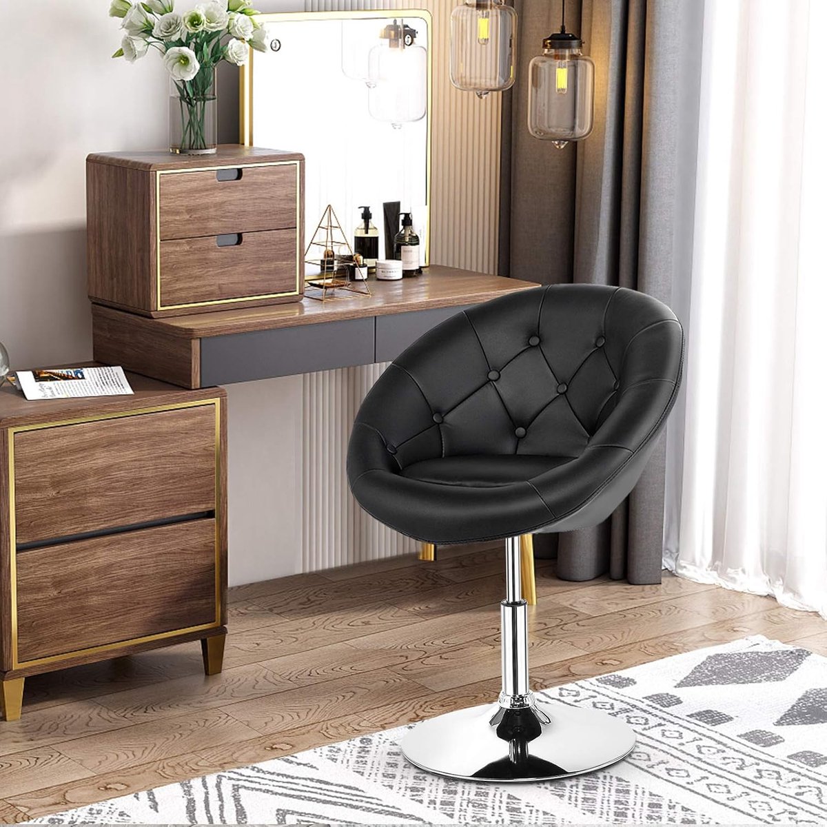 Luxe Make-up Kaptafel Zwart - Medahomestore