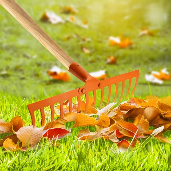 Metalen Tuinhark 35cm 14 Tanden - Zonder Steel van Merkloos	 — afbeelding 4