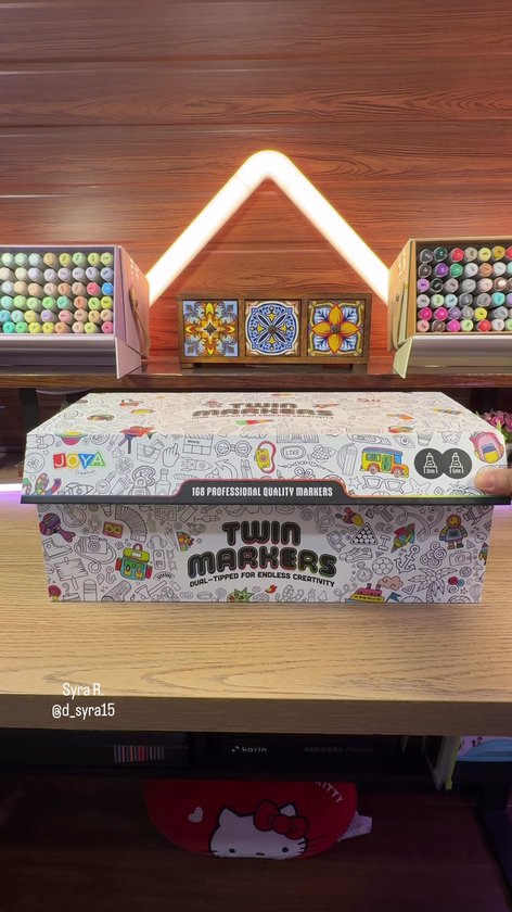 NASSAU FINE ART Duo Marqueurs 168 pièces pour adultes - dans une boîte de transport pratique - Marqueurs à Alcohol - Crayon de couleur - Feutres Fineliner - feutres épais - Pinceaux - Surligneurs