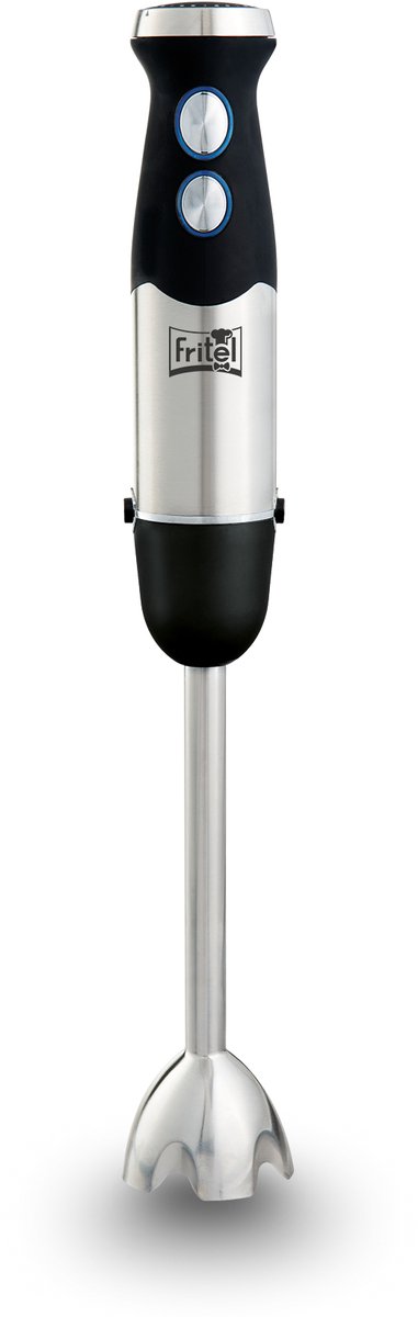 FRITEL Staafmixer HB 2870 - Staafmixerset / Handblender met accessoires - 25cm - 800W - 6 Messen - 2 Snelheden + Hakmolen + Maatbeker + 2 Kloppers