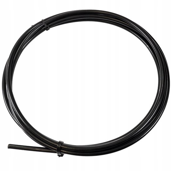 Zwarte Shimano OT-SP41 versnellingskabel van 3 meter, opgerold.