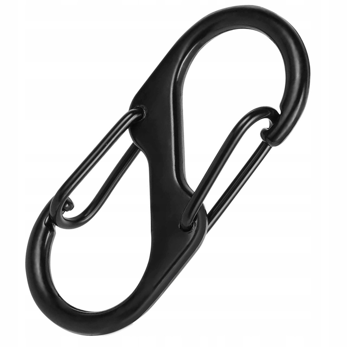 Dubbele S-Haak Karabijn Haak - Metaal, Zwart, Sleutelhanger & Outdoor