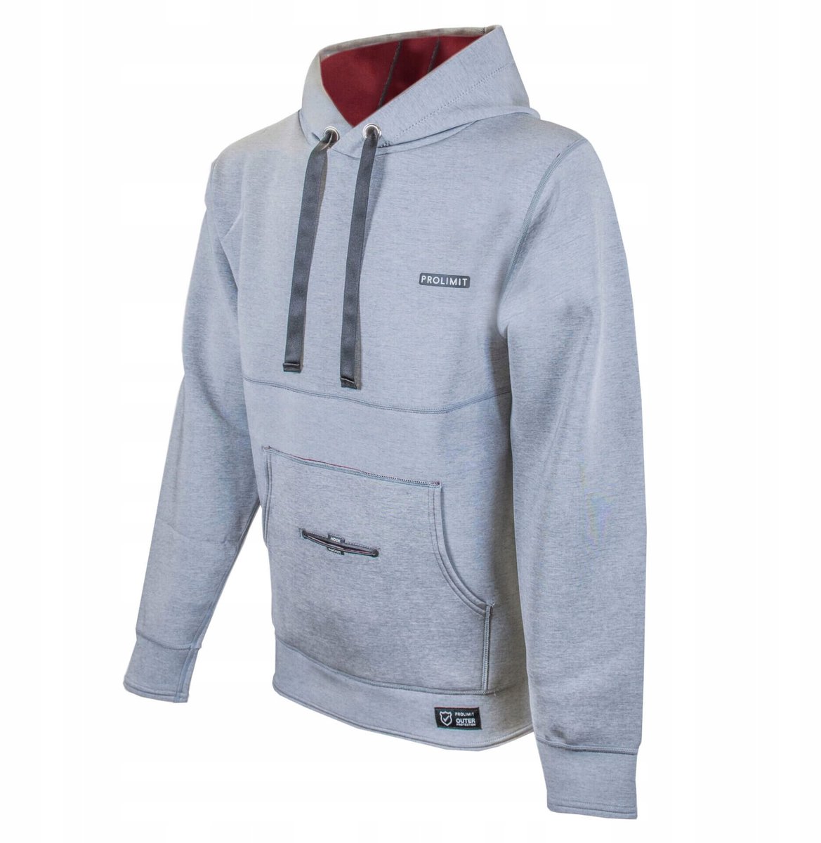 Prolimit Mercury Neopreen Hoodie - Grijs - Maat S