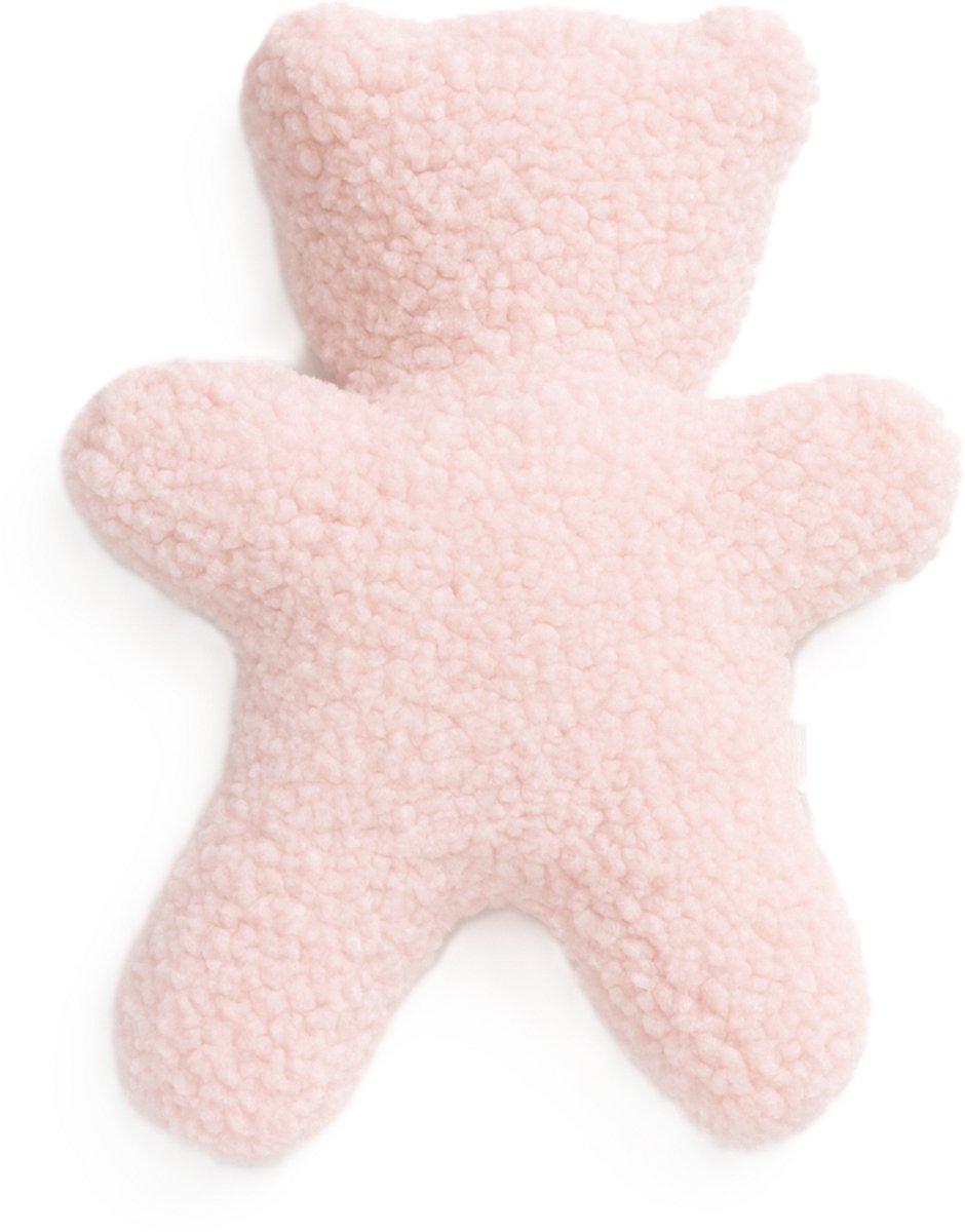 Hondenknuffel – Zacht pluchen hondenspeeltje zonder piep - Teddystof - roze
