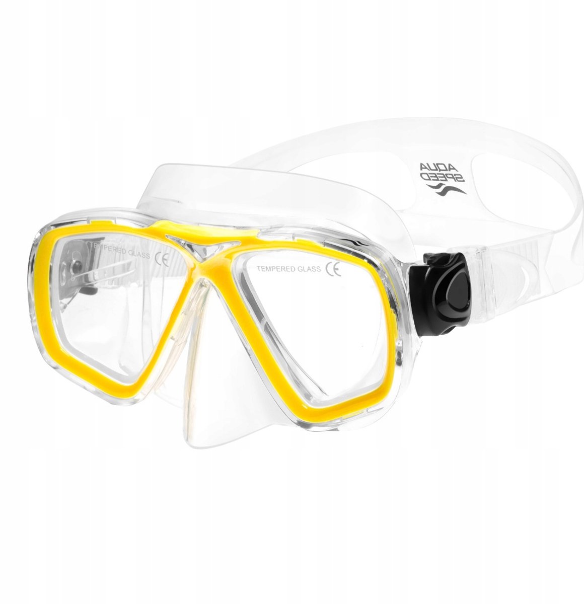 Aqua Speed Ocean Duikmasker - Geel - Tieners & Smalle Gezichten