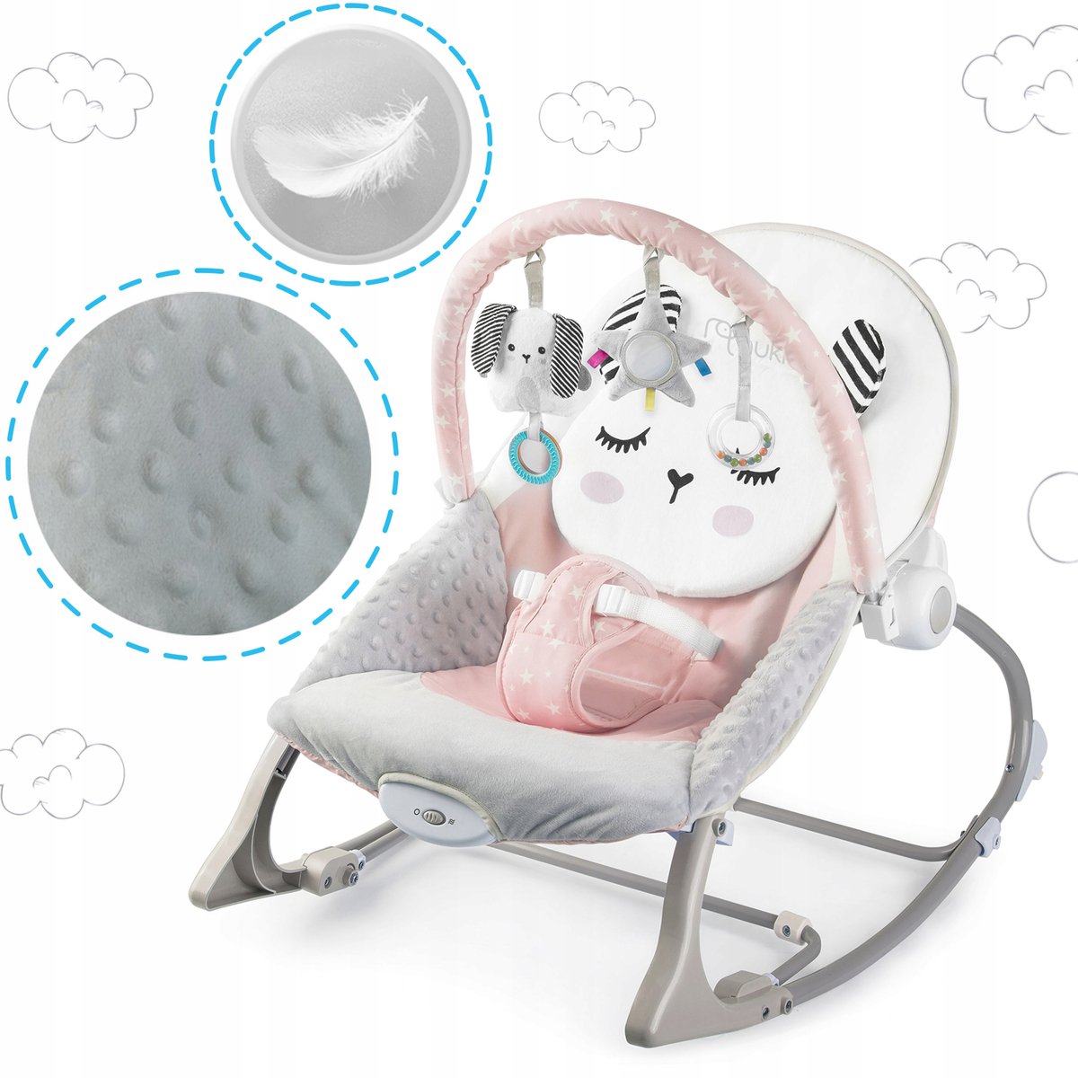 Nukido Baby Relaxstoel met vibratie en speelgoed thumbnail 4
