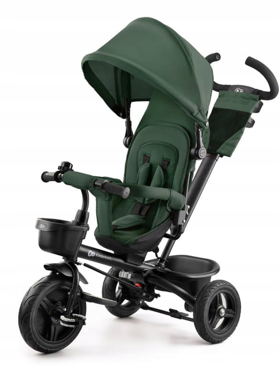 Kinderkraft Aveo Driewieler - Loopfiets met Grijze Kleur en Accessoires