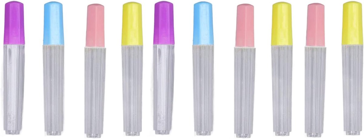 Plastic Naaldencontainer voor Fijne Naalden - Transparante Opslagbuizen - 10 Stuks
