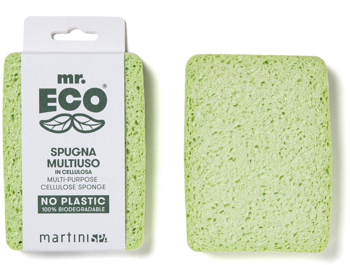 Mr. Eco spons ft 12.5 x 10 x 2 cm | van plantaardige cellulose 1 stuk