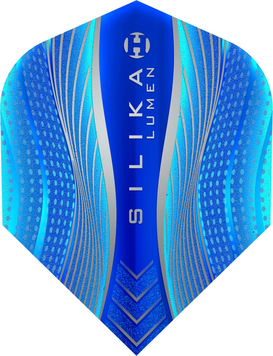 Harrows Silika Lumen Round NO6 Blue Tough Crystalline Coated - Dart Flights
