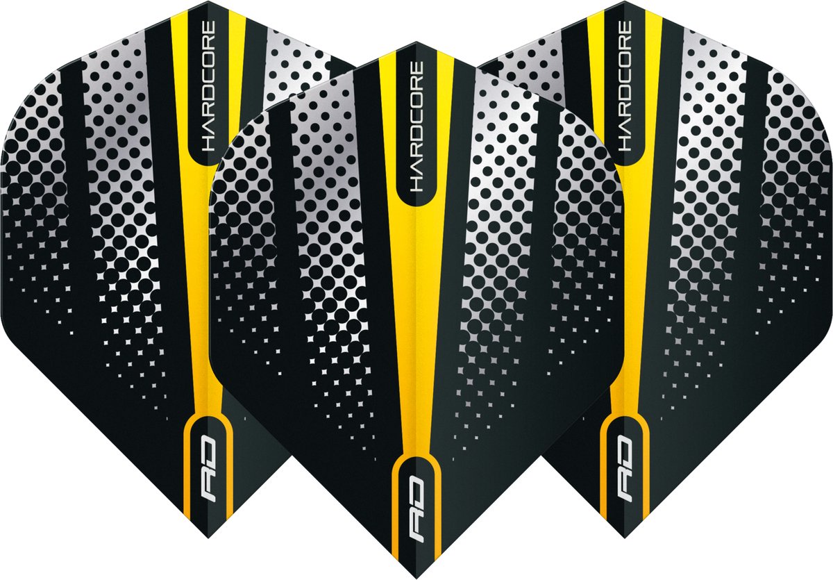 Red Dragon Hardcore Radical Yellow Flash - Dart Flights
