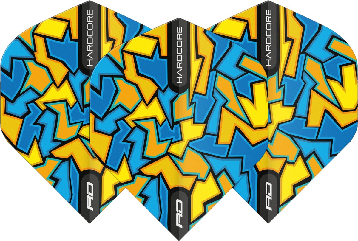 Red Dragon Hardcore Radical Blue Crackle - Dart Flights