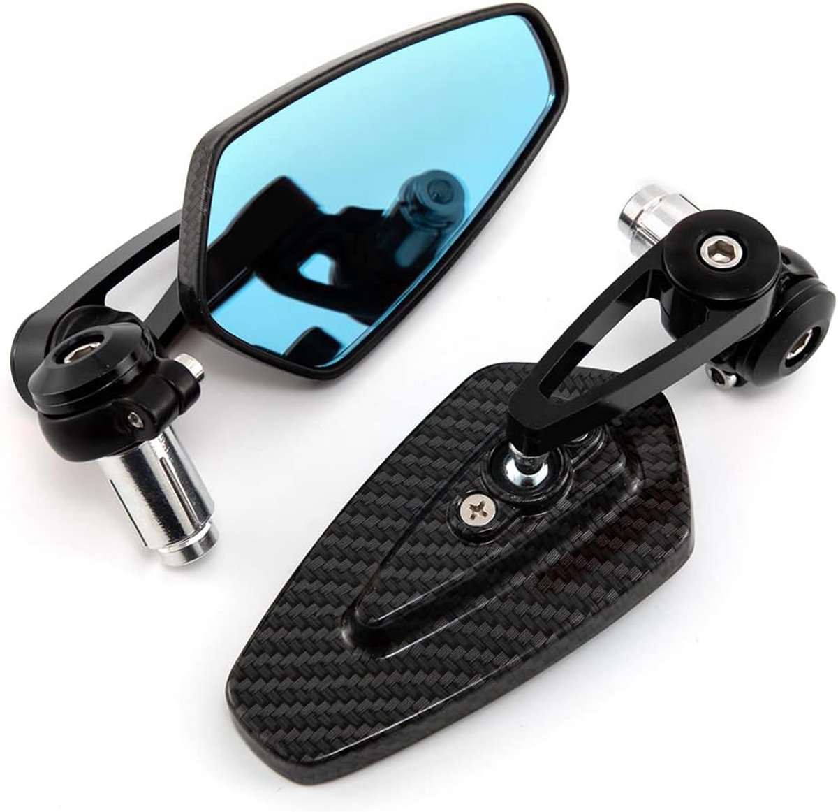 Side Mirror - Rearview Mirror - Motorcycle Accessoires - 22 mm - Engine Handle - Cafe Racer - Bobber - ATV - Scooter