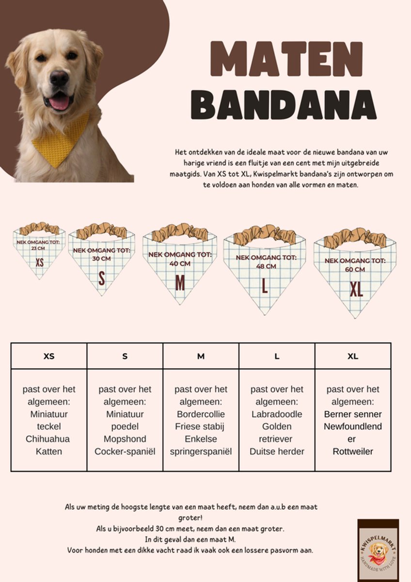 Kwispelmarkt - Honden bandana - Honden sjaal - Sterretjes