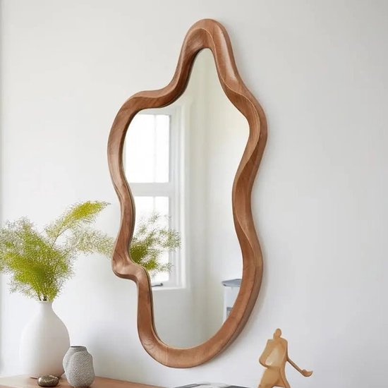 Miroir mural Milton & Oldbrook 53 x 81 cm Bois de fle