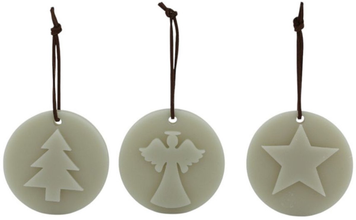 Home Society Geurende wax Ornamenten Christmas Greige