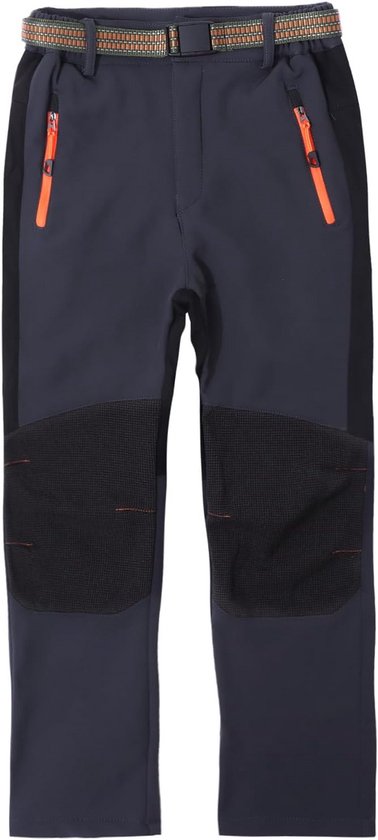 CAMLAKEE Waterdichte Softshellbroek Jongens - Fleece Gevoerde Outdoorbroek Wandelen