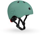 Scoot & Ride Helmet – Kinderhelm – S 51-55 cm – LED achterlicht – magnetische sluiting – verstelbaar – Forest