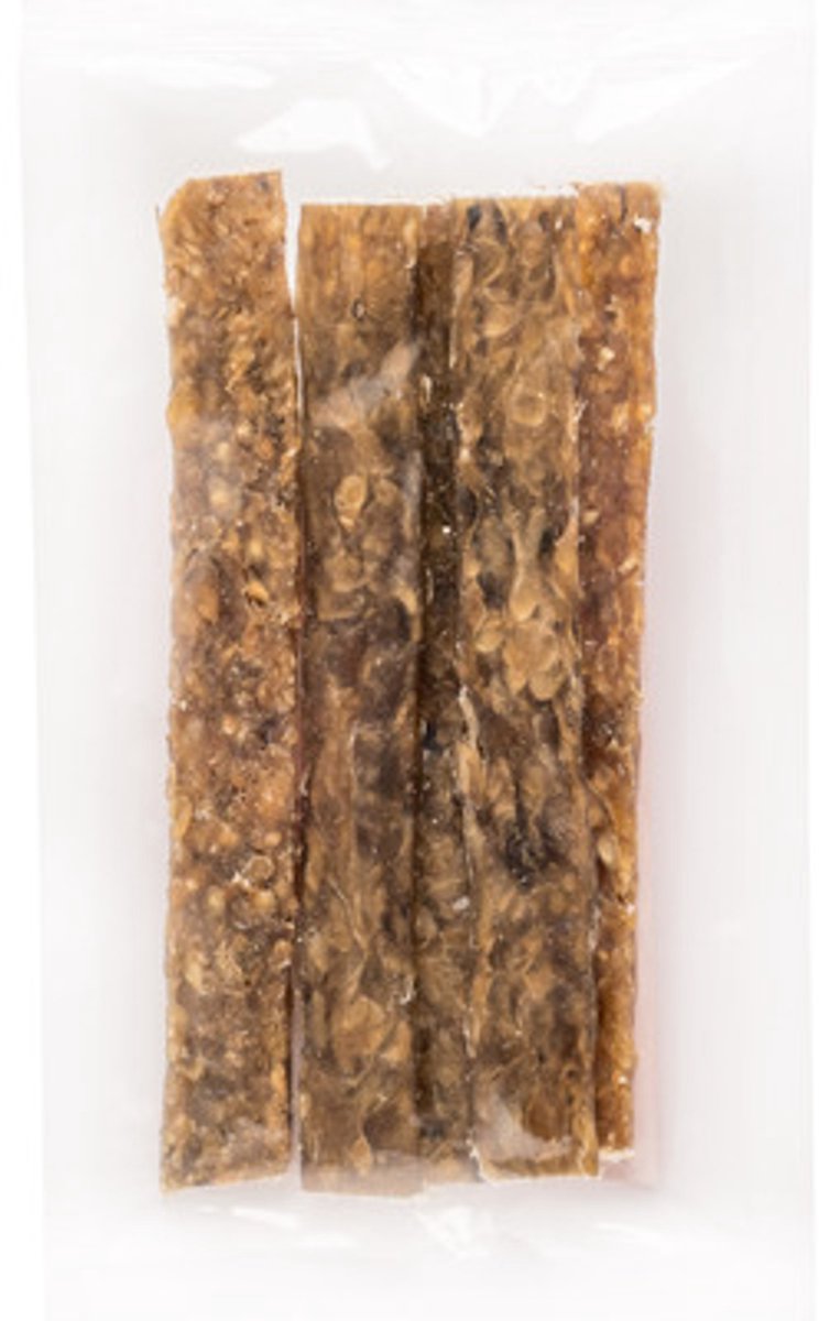 Landman Hertenhuid Strips (5st) - Hondensnacks - Hondensnoepjes - Kauwsnack hond