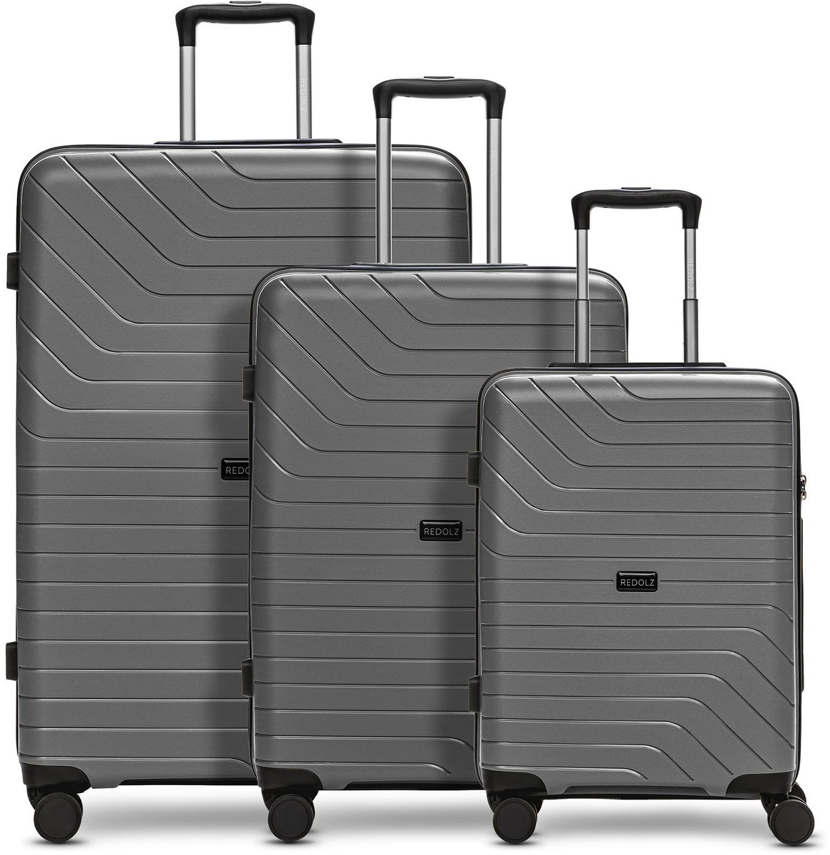 Redolz Essentials 05 3-SET 4 wielen Kofferset 3-delig - Harde bagage - TSA slot - stone 2