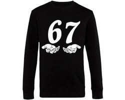 6 7 Six seven handen - Sweater - Meme - Grappig - Unisex