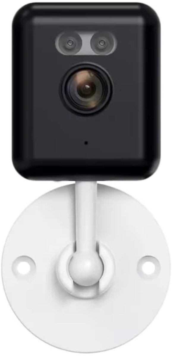 Mini kubus camera op statief. 2MP, geheugenkaart slot, Werkt op de Tuya en Smartlife app.