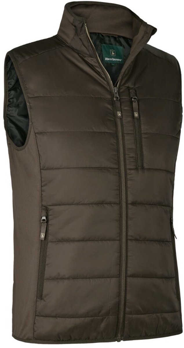 4791 Deerhunter Heat Padded Waistcoat Wood-Warmte vest gewatteerde electrische bodywarmer 3XL Cypress