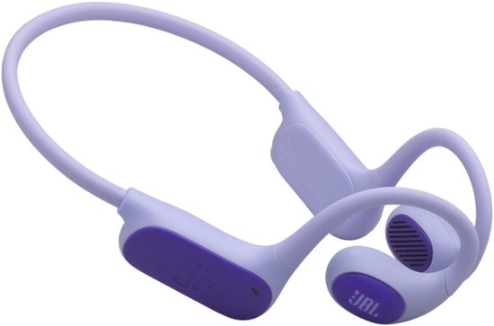 JBL Junior Free - Kinderkoptelefoon Draadloos - Bluetooth - Kindveilig Volume - Open ear - 20 uur - Paars