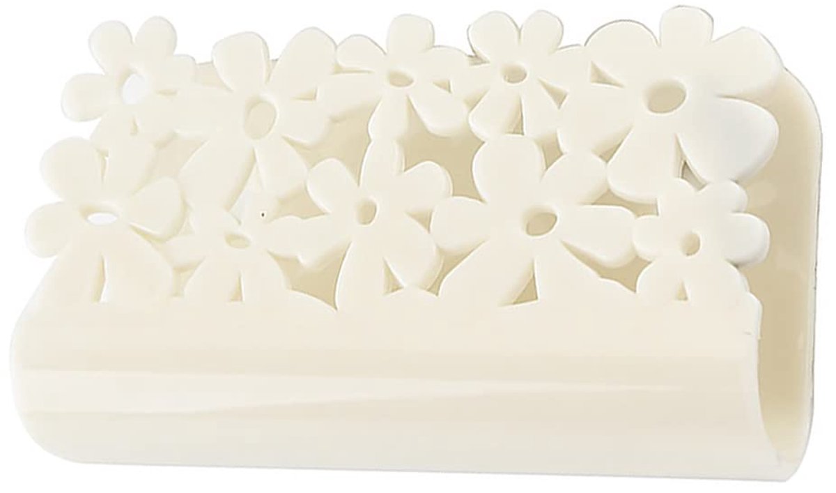 2 STKS Zuigspoelbak Spons Houder, Afwasdoeken Rag Opbergrek Spoelbak Spons Plastic Spoelbak Organizer Zuignap Zeep Spons Opbergmand, Off White