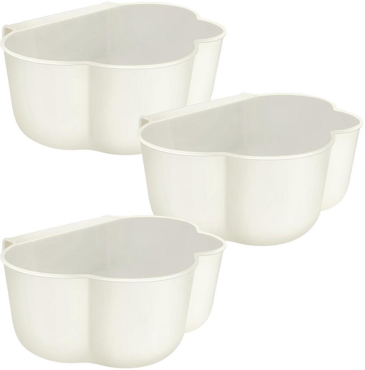 Set van 3 Ophangbare Prullenbakken voor Keukenkastdeur