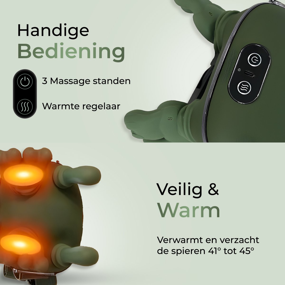 GS Goods Nekmassage Apparaat - Massagekussen - Shiatsu - afbeelding 3