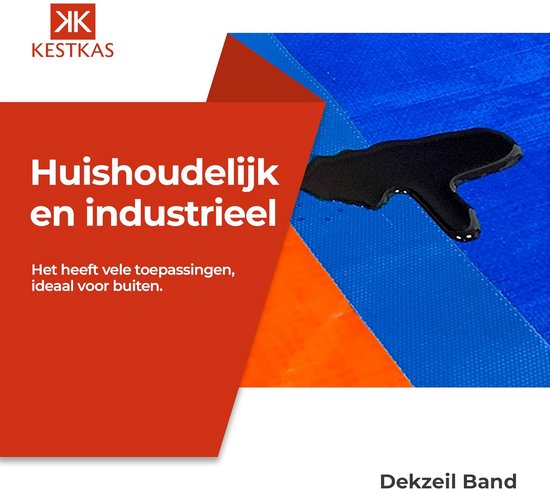 Waterdichte Reparatietape voor Zeil - 8cm x 5m - Voor Vrachtwagen, Tent en Zwembad — afbeelding 5