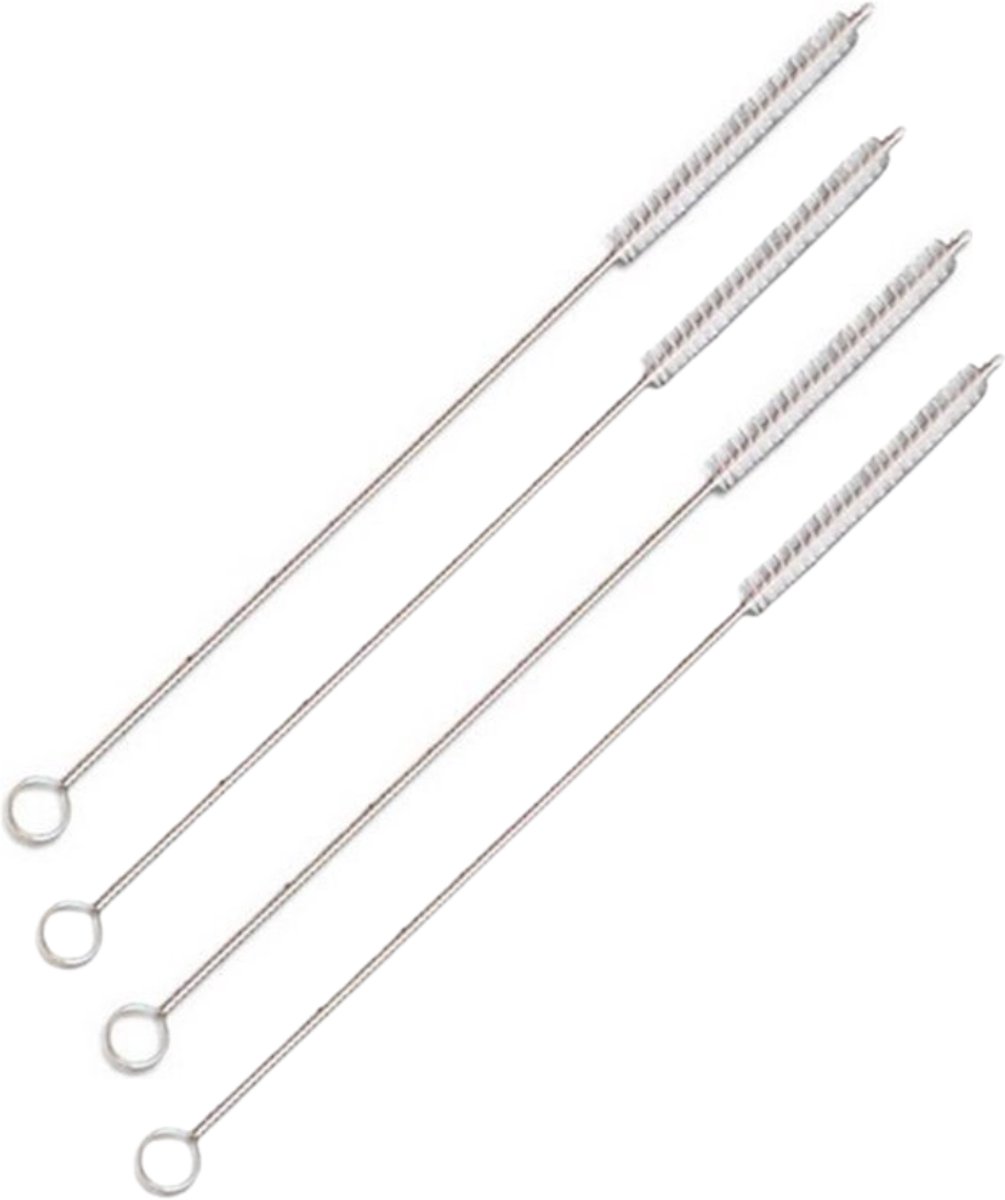 Knaak Schoonmaakborstels Set van 4 - Voor Rietjes, Latte‑Buisjes & Espresso‑Apparaten - RVS/Nylon