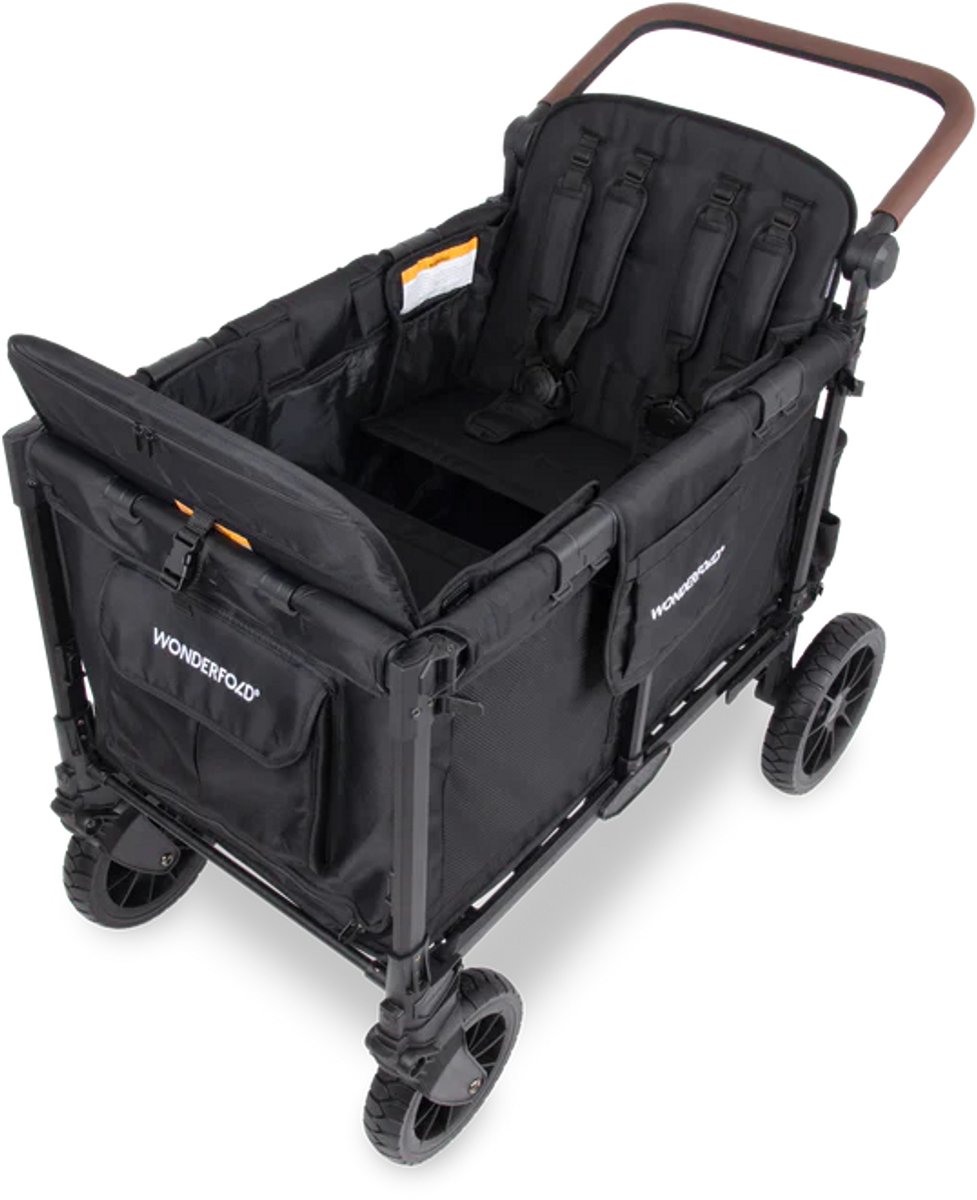 WonderFold W4 Luxe Bolderkar Opvouwbaar Zwart 4-zits - afbeelding 3