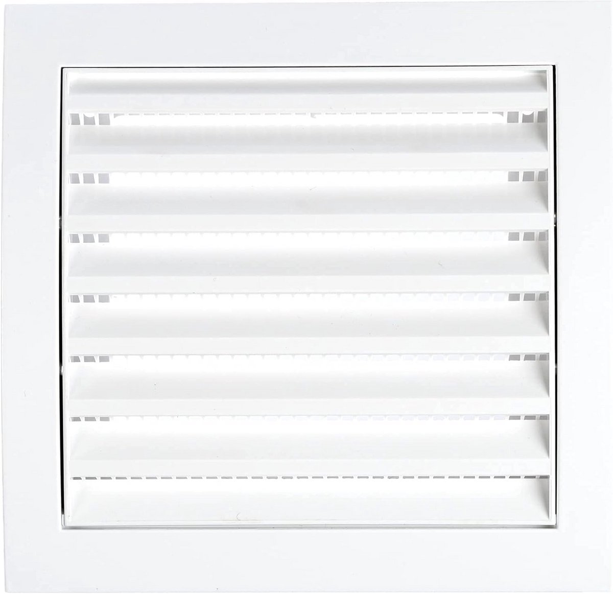 Ventilatierooster 150x150 mm Wit met Schuif en Insectenwering