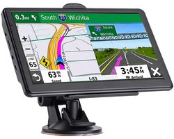 GPS-navigator voor auto, nieuwste 2025 kaart 5 inch touchscreen auto GPS 32-8GB, gesproken afslagbegeleiding, ondersteuning voor snelheids- en roodlichtwaarschuwing, vooraf geïnstalleerde Noord-Amerika levenslange kaart gratis update