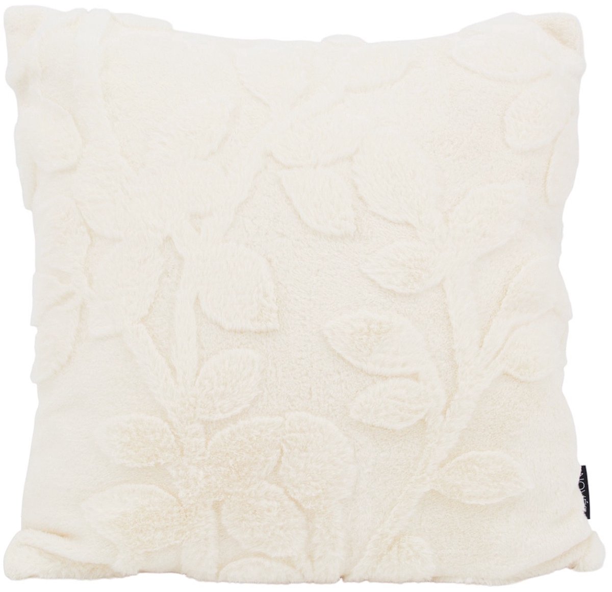 NOVÉE Furry Plant Crème Kussenhoes | 45 x 45 cm | Polyester