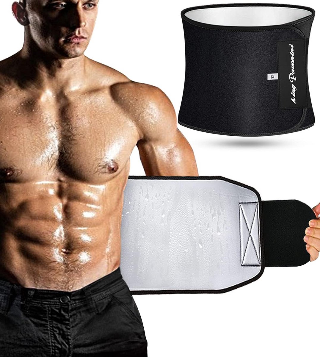 Tailletrimmer voor Dames en Heren - Slimmende Buikriem voor Training en Afslanken - Breed XL