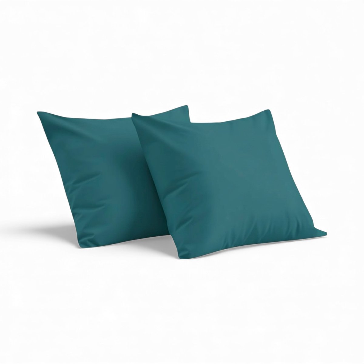 Kasteel - Kussenslopen - 60x70 cm - Groen Blauw - 100% Katoen - Set Van 2 Stuks