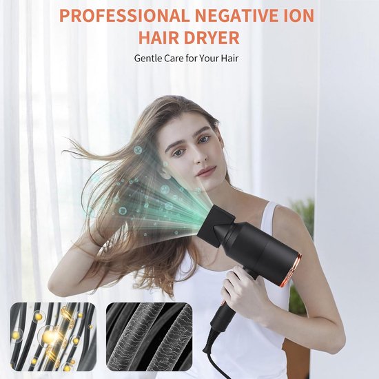Sèche-cheveux Professionnel Kiepe Bloom 2000W – Céramique Et Ionique, 3 Températures, 2 Vitesses, Garantie 2 Ans