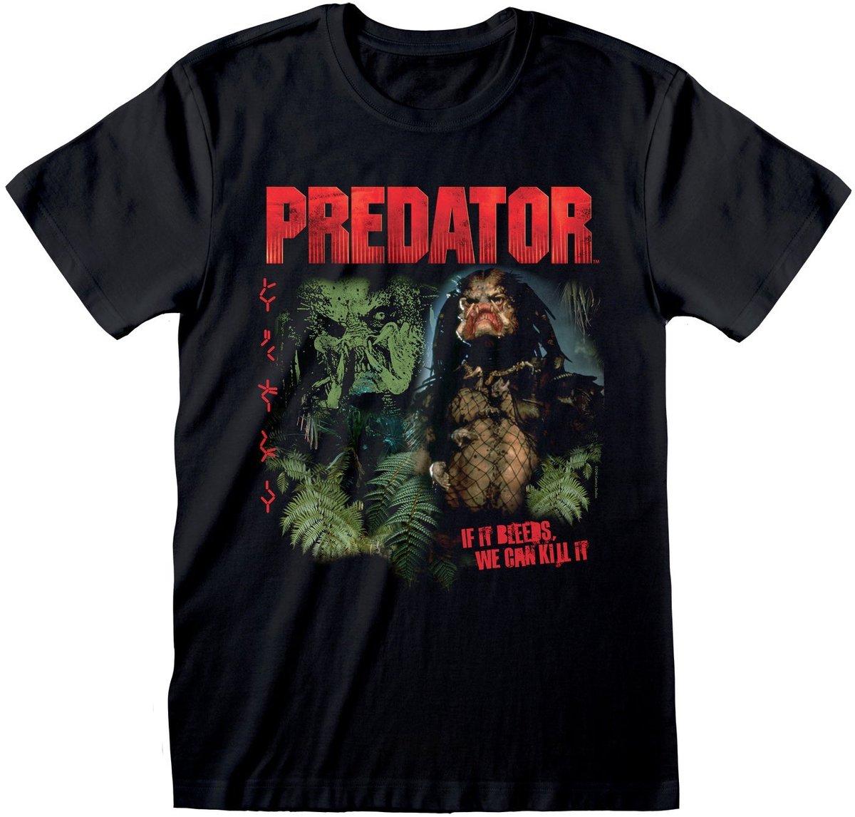 Predator Retro Montage T-Shirt – Unisex S Zwart