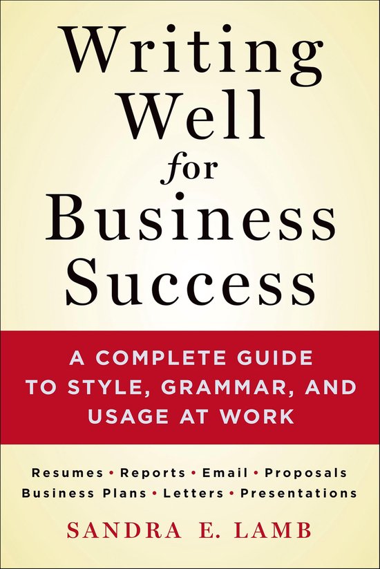 Writing Well for Business Success - cover