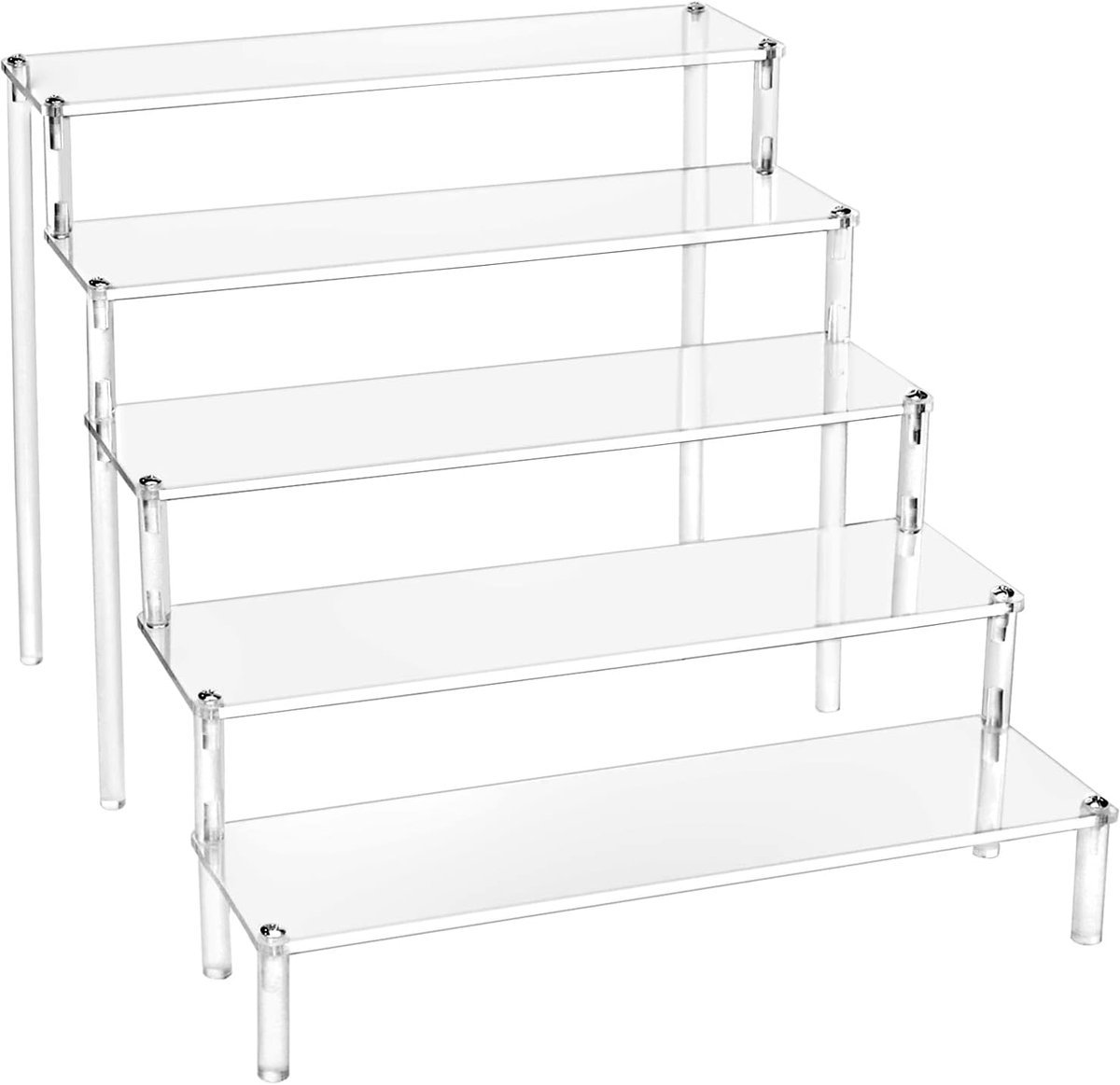 Stunq® Aantrekkelijke 5-laags Transparante Display Standaard voor Diverse Toepassingen