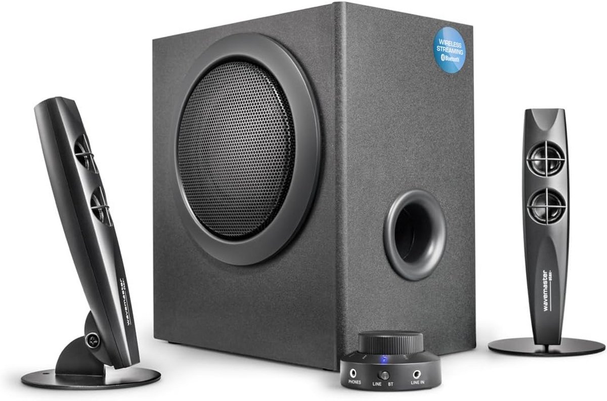 2.1 Actief Luidsprekersysteem met Bluetooth (46W) - Voor TV, PC, Tablet en Smartphone